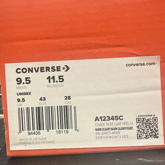 Converse Chuck 70 De Luxe Weatherized Leather Sz 9.5 Men Shoes Boots A12345C Tan - Picture 7 of 12